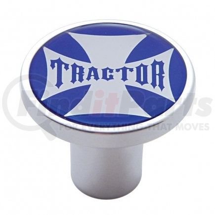 23655 by UNITED PACIFIC - Air Brake Valve Control Knob - "Tractor", Blue Maltese Cross Sticker