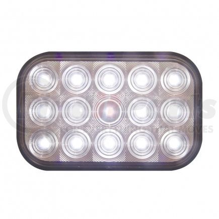 38778B by UNITED PACIFIC - Back Up Light - Bulk, Rectangular Shape, 15 LED, White LED, Clear Lens