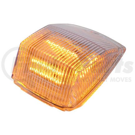 39972 by UNITED PACIFIC - Truck Cab Light - 36 LED Square, Amber LED/Clear Lens