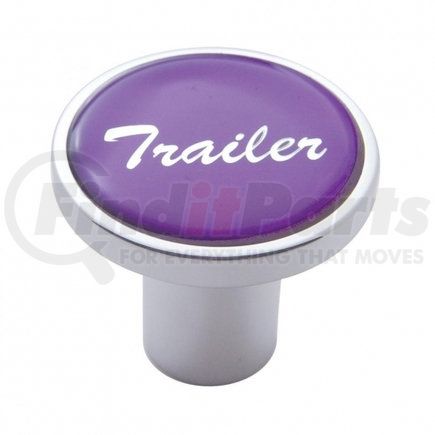 23232 by UNITED PACIFIC - Air Brake Valve Control Knob - "Trailer", Purple Glossy Sticker