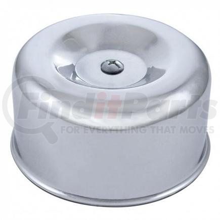 A6216P by UNITED PACIFIC - Air Cleaner Cover - 4" Round, Smooth, Chrome