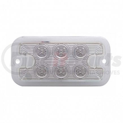 39334 by UNITED PACIFIC - Auxiliary Light - Carded, 6 LED, Amber LED, Clear Lens, Dual Function