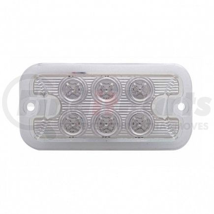 39334 by UNITED PACIFIC - Auxiliary Light - Dual Function, 6 LED, Amber LED,/Clear Lens