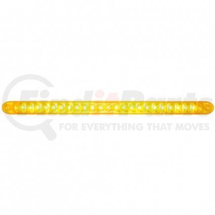 37089 by UNITED PACIFIC - Turn Signal Light - 23 SMD LED 17.25" Reflector Light Bar Only, Amber LED/Amber Lens