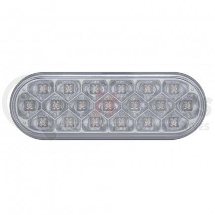 39706 by UNITED PACIFIC - Turn Signal Light - 19 LED 6" Oval Reflector, Amber LED/Clear Lens