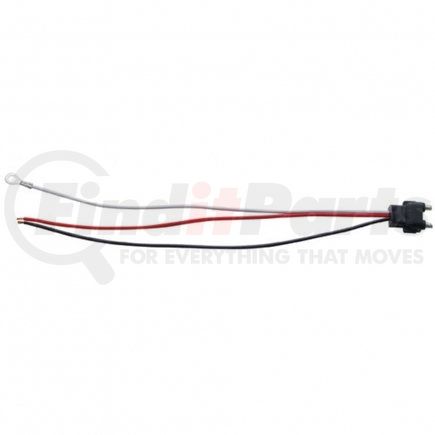 34212P by UNITED PACIFIC - Wiring Harness - 3-Wire Pigtail, with 3 Prong Straight Plug, 12" Lead