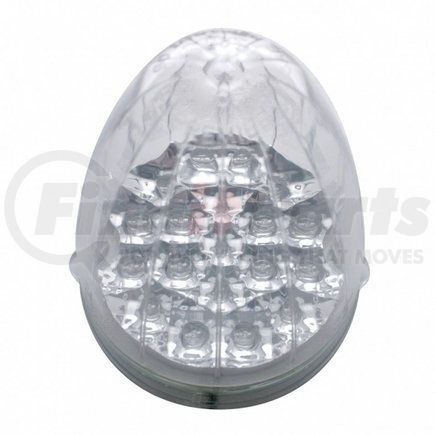 39458 by UNITED PACIFIC - Truck Cab Light - 19 LED Reflector Grakon 1000, Amber LED/Clear Lens