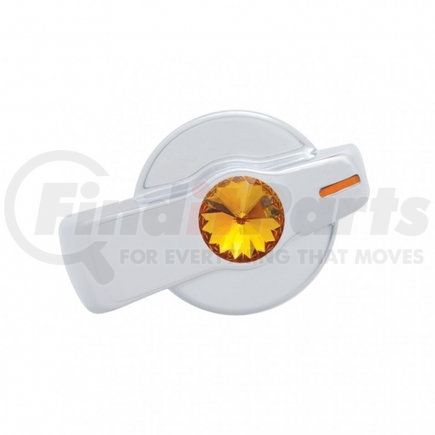 42022 by UNITED PACIFIC - A/C Control Knob - "Signature", Newer Model, with Amber Diamond, for Freightliner