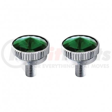 21761 by UNITED PACIFIC - Decorative Body Accessory - C.B. Mounting Bolt, 5mm, with Green Diamond
