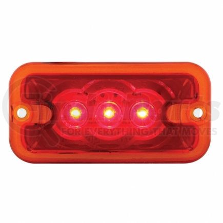 38767 by UNITED PACIFIC - Clearance/Marker Light - Red LED/Red Lens, 3 LED