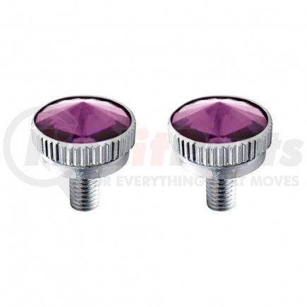 21762 by UNITED PACIFIC - Decorative Body Accessory - C.B. Mounting Bolt, 5mm, with Purple Diamond
