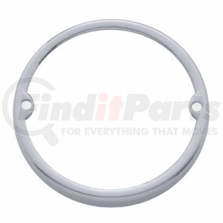 30317 by UNITED PACIFIC - Truck Cab Light Bezel - Stainless Steel, Low Profile