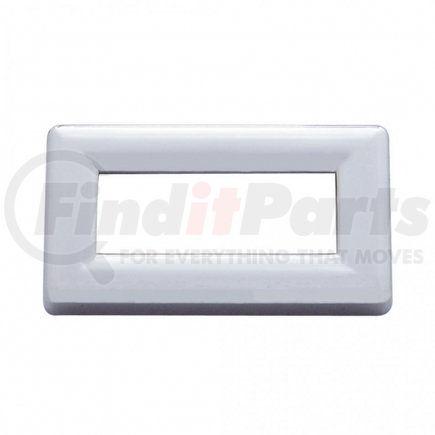 41000 by UNITED PACIFIC - Toggle Switch Label Cover - Chrome, Plastic, without Visor, for Kenworth