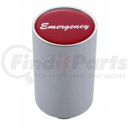 23740 by UNITED PACIFIC - Air Brake Valve Control Knob - "Emergency" 3", Red Glossy Sticker