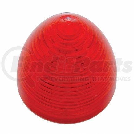 30918 by UNITED PACIFIC - Clearance/Marker Light - Incandescent, Red/Polycarbonate Lens, with Beehive Design, 2"