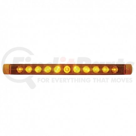 38463B by UNITED PACIFIC - Turn Signal Light - Bulk, 11 LED, 17" Bar, Amber LED/Lens