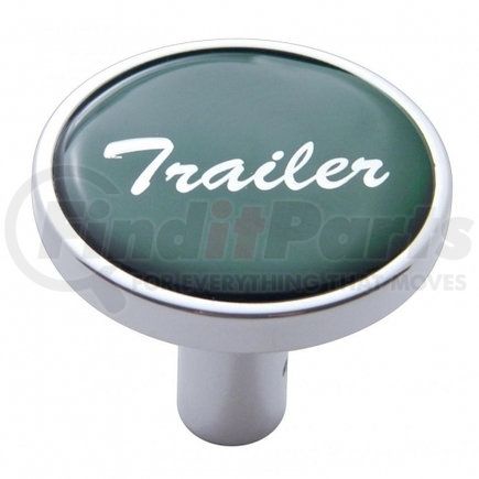23344 by UNITED PACIFIC - Air Brake Valve Control Knob - "Trailer" Long, Green Glossy Sticker