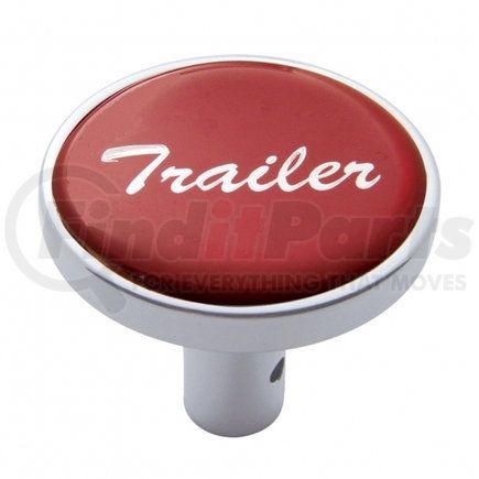 23346 by UNITED PACIFIC - Air Brake Valve Control Knob - "Trailer" Long, Red Glossy Sticker