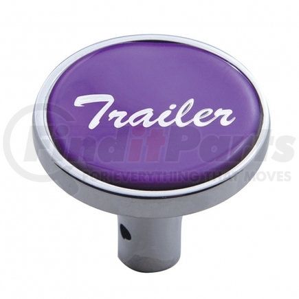 23345 by UNITED PACIFIC - Air Brake Valve Control Knob - "Trailer" Long, Purple Glossy Sticker