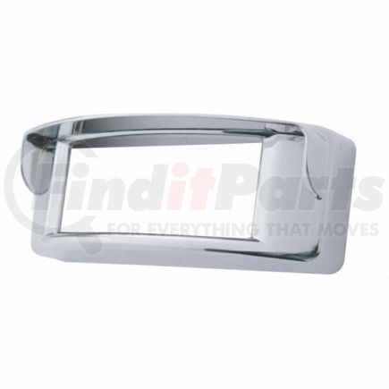 34063 by UNITED PACIFIC - Light Bezel - Chrome, Plastic, Rectangular, with Visor