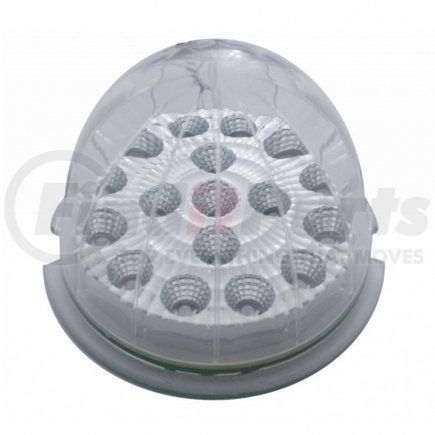 39449B by UNITED PACIFIC - Truck Cab Light - 17 LED Watermelon Clear Reflector, Amber LED/Clear Lens