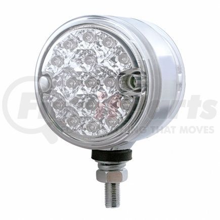39562 by UNITED PACIFIC - Auxiliary Light - 15 LED 3" Dual Function Reflector Double Face Light, Amber & Red LED/Clear Lens