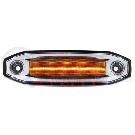 39301 by UNITED PACIFIC - Clearance/Marker Light - Amber and Red LED/Clear Lens, 6 LED, Red Side Ditch Light