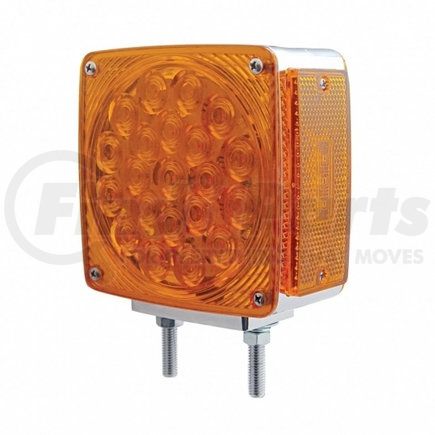 38710 by UNITED PACIFIC - Double Face Turn Signal Light - 45 LED Double Stud, Amber LED/Amber Lens