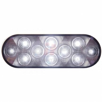 38829B by UNITED PACIFIC - Auxiliary Light - 10 LED 6" Oval Auxiliary/Utility Light, White LED/Clear Lens