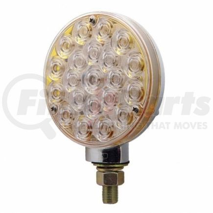 38124 by UNITED PACIFIC - Turn Signal Light - 21 LED Single Face, Amber LED/Clear Lens