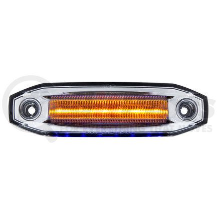 39300 by UNITED PACIFIC - Clearance/Marker Light - Amber and Blue LED/Clear Lens, 6 LED