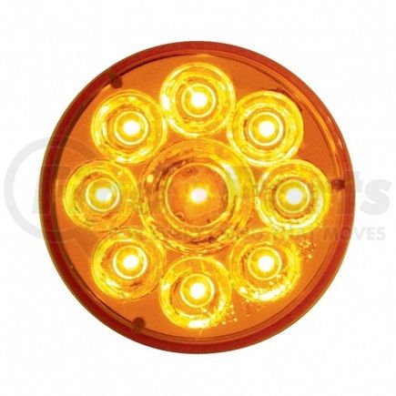 39739 by UNITED PACIFIC - Clearance/Marker Light, Amber LED/Amber Lens, 2.5", with Pure Reflector, 9 LED