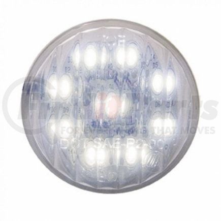 38030B by UNITED PACIFIC - Auxiliary Light - Bulk, 2" Round, 9 LED, White LED, Clear Lens, Single Function