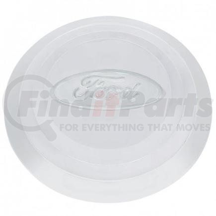 A7050 by UNITED PACIFIC - Hub Cap - Stainless Steel, with Ford Oval Logo, for 1932-1933 Ford 4-Cylinder Car and Truck