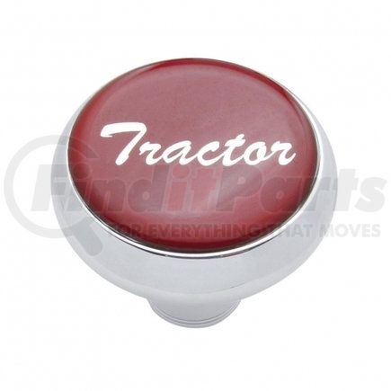 23404 by UNITED PACIFIC - Air Brake Valve Control Knob - "Tractor" Deluxe, Red Glossy Sticker