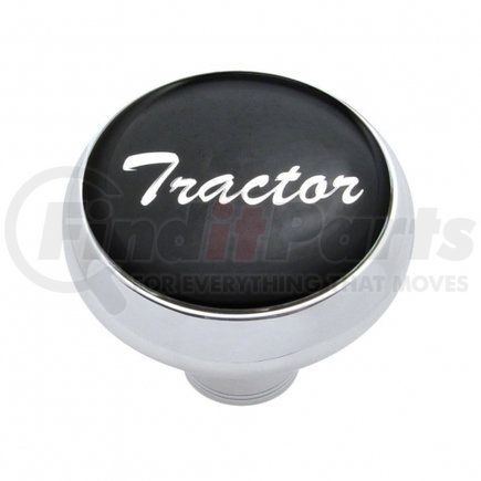 23400 by UNITED PACIFIC - Air Brake Valve Control Knob - "Tractor" Deluxe, Black Glossy Sticker