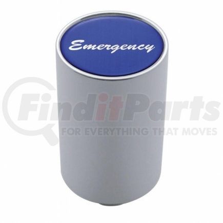 23737 by UNITED PACIFIC - Air Brake Valve Control Knob - "Emergency" 3", Blue Glossy Sticker