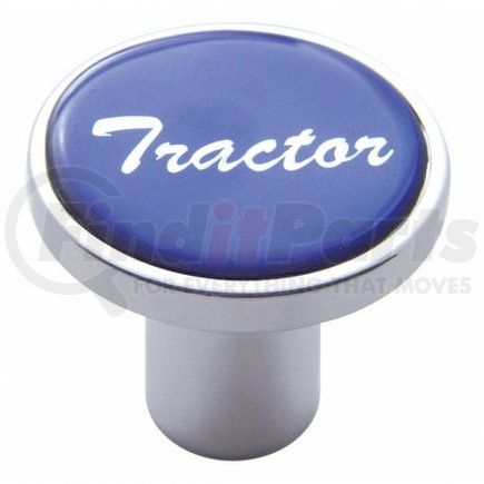 23223 by UNITED PACIFIC - Air Brake Valve Control Knob - "Tractor", Blue Glossy Sticker