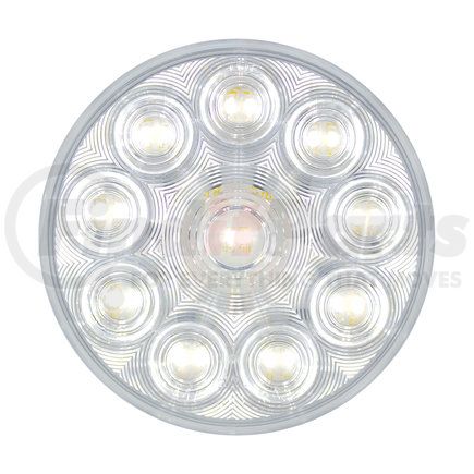 36680B by UNITED PACIFIC - Back Up Light - Bulk, 4" Round, 20 LED, Competition Series, White LED, Clear Lens