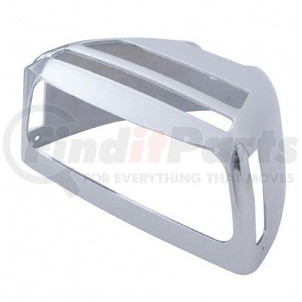 34061 by UNITED PACIFIC - Headlight Cover - Headlight Turn Signal Cover, with Visor, for Peterbilt