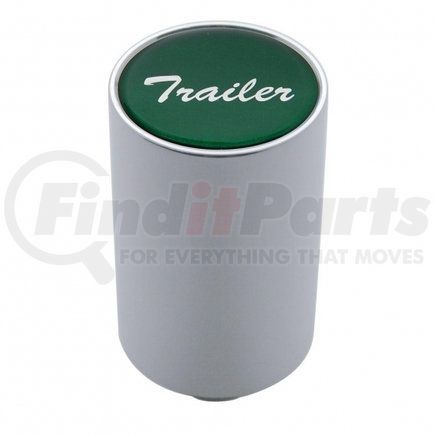 23732 by UNITED PACIFIC - Air Brake Valve Control Knob - "Trailer" 3", Green Glossy Sticker