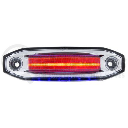 39304 by UNITED PACIFIC - Clearance/Marker Light - Red and Blue LED/Clear Lens, 6 LED