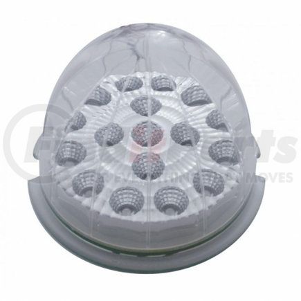 39323 by UNITED PACIFIC - Truck Cab Light - 17 LED Dual Function Reflector, Red LED/Clear Lens