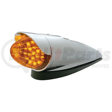 39958 by UNITED PACIFIC - Truck Cab Light - 19 LED Reflector Grakon 1000, with Visor, Amber LED/Amber Lens