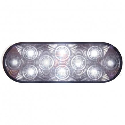 38829 by UNITED PACIFIC - Auxiliary/Utility Light - 10 LED, 6", Oval, White LED/Clear Lens