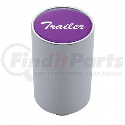 23733 by UNITED PACIFIC - Air Brake Valve Control Knob - "Trailer" 3", Purple Glossy Sticker