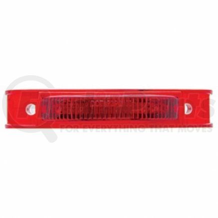 38164 by UNITED PACIFIC - Clearance/Marker Light - Red LED/Red Lens, Rectangle Design, 7 LED