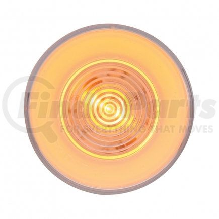 37018 by UNITED PACIFIC - Clearance/Marker Light - "Glo" Light, Amber LED/Clear Lens, 2.5", 9 LED