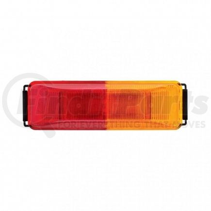 36774BARK-B by UNITED PACIFIC - Clearance/Marker Light - Amber and Red LED/Red Lens, Rectangle Design, 6 LED, Fender Mount, Black Bracket