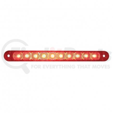 39685 by UNITED PACIFIC - Brake / Tail / Turn Signal Light - 6-1/2" Light Bar Only, 10 LED, Red LED/Lens